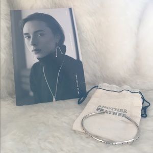 Another Feather Crest Cuff in Silver